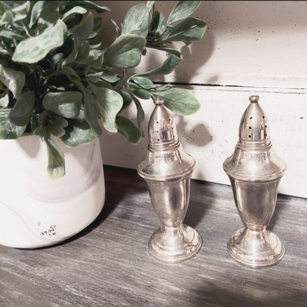 Sterling Silver Salt & Pepper Shakers